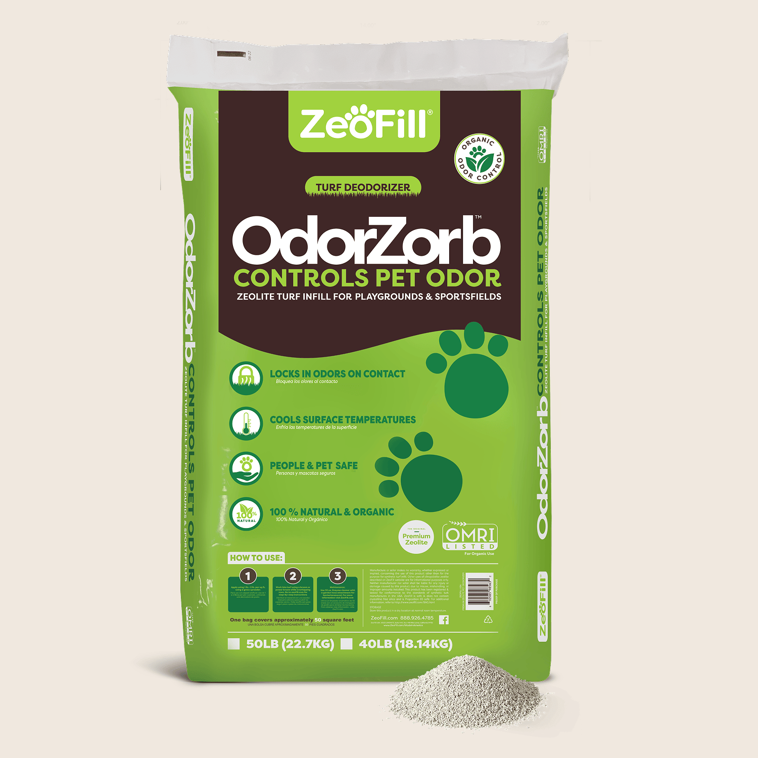 ソルト＊ページ OdorZorb Pet Turf Infill - 40LB Bag – ZeoFill® Products