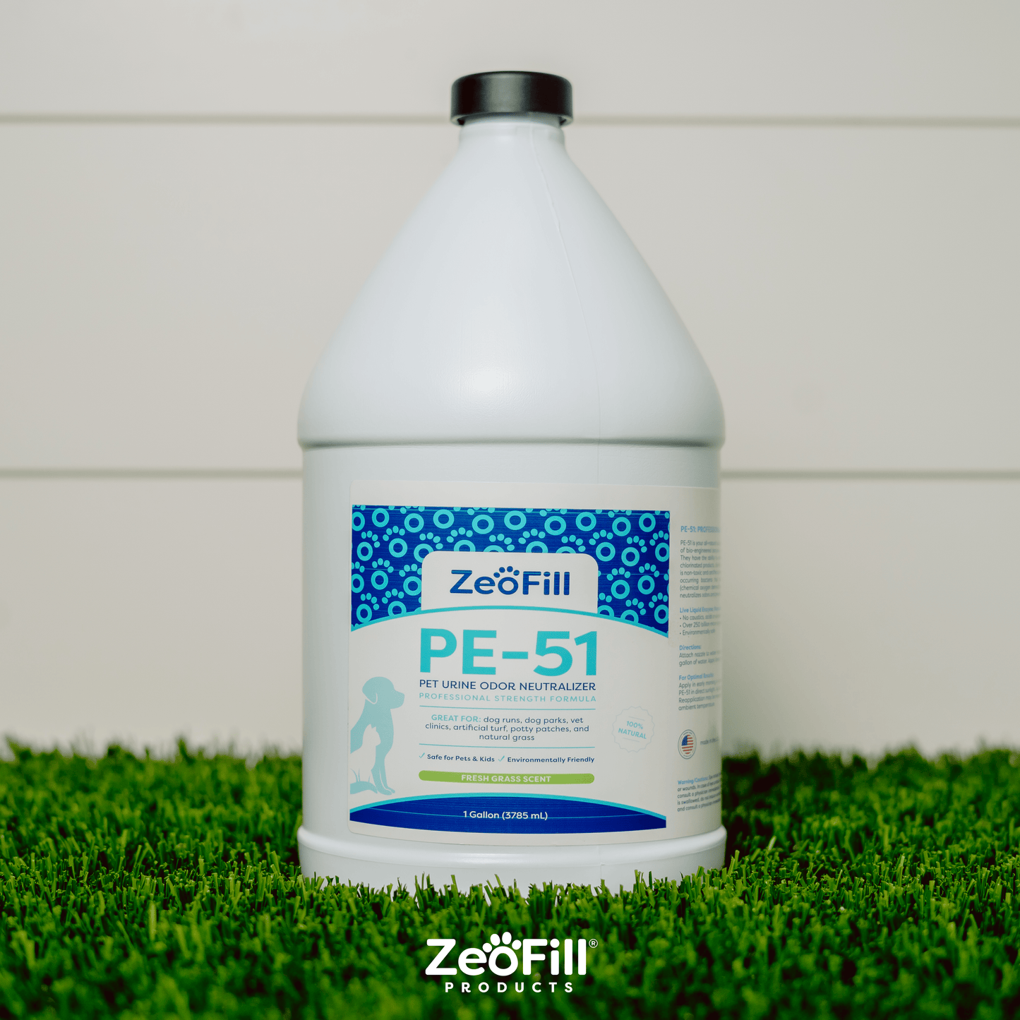 Image of PE-51 Gallon pet urine odor neutralizer liquid.