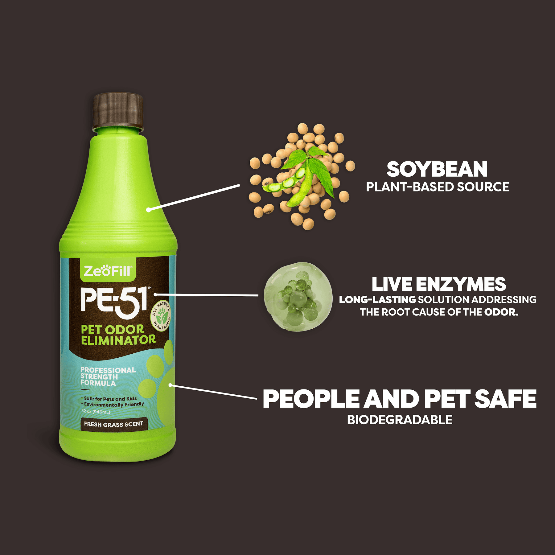 plant based pet plastic Pet Odor Eliminator (PE-51)